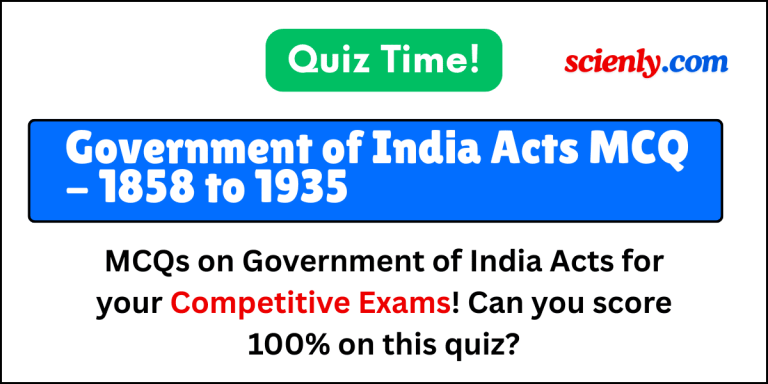 Government of India Act MCQ quiz questions.