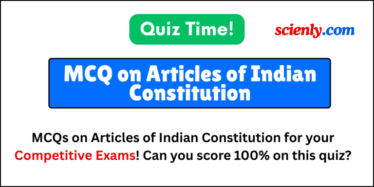 MCQ on important Articles of Indian Constitution.