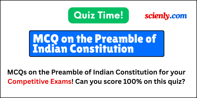 MCQ on Preamble of Indian Constitution for the best practice.