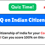 Indian Citizenship MCQ quiz for competitive exams.