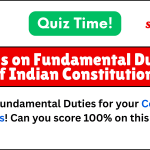 Fundamental Duties MCQ for competitive exams.